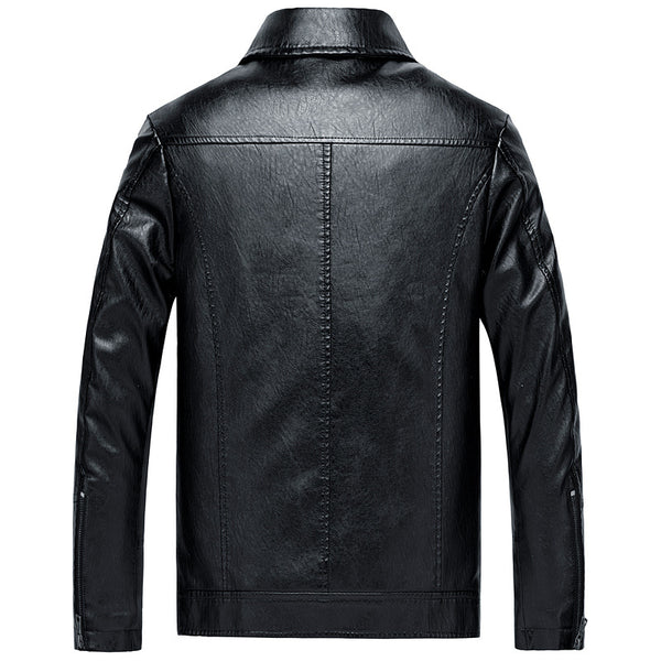 Men's Leather Suits Thin Washable Leather Jackets - HappyHomer