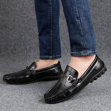 Newest Men Shoes Leather Genuine Casual Loafers Men - HappyHomer