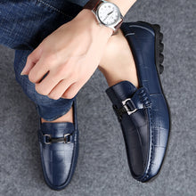 Newest Men Shoes Leather Genuine Casual Loafers Men - HappyHomer