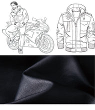 Men's washed leather leather jacket