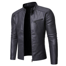 Mens European And American Motorcycle Leather Jackets - HappyHomer