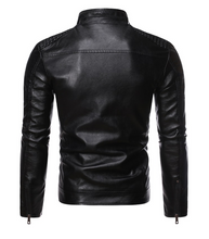 Zip decorative motorcycle jacket