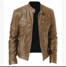 Cafe Racer Biker Leather Jacket For Men's