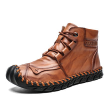 Leather shoes leather men casual shoes - HappyHomer