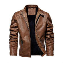 Men Leather Jacket Winter And Autumn Motorcycle