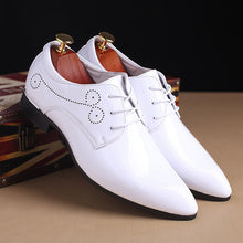 Men Leather Shoes Men Business Casual Dress Shoes - HappyHomer