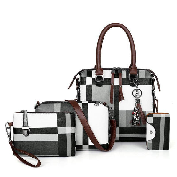 New Luxury Handbags Plaid Women Bags Designer - HappyHomer