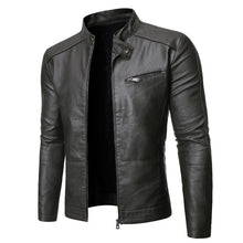 Mens European And American Motorcycle Leather Jackets - HappyHomer