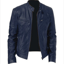 Cafe Racer Biker Leather Jacket For Men's - HappyHomer